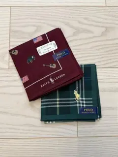【新品】POLO RALPH LAUREN ハンカチ 2枚セット