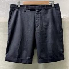 URBAN RESEARCH トラウザーショーツL 黒ブラックハーフパンツ日本製のサムネイル
