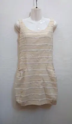 トッカ ノースリーブワンピース ボーダーワンピース ジャンパースカート