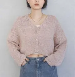 【新品未使用】apartbylowrys テープヤーンラメカーディガン