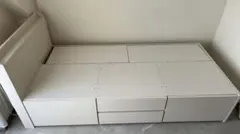 ニトリ　チェストベッド（旧タイプ）シングル　ホワイトのサムネイル