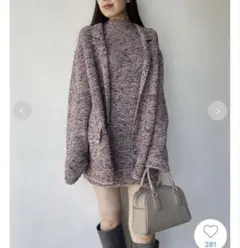 スナイデル　ミニニットワンピース／ミニニットジャケット