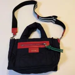 BAYLOW キルティングショルダーバッグ ネイビー