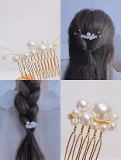 ヘアアクセサリー 結婚式　お呼ばれ　ティアラ ヘッドドレス ウェディング