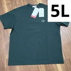 匿名配送　送料無料　LOGOS DAYS Tシャツ ダークグリーン 5Lのサムネイル