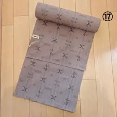 シルク　ウール　反物 薄茶色 幾何学模様　切り売り　品番⑰