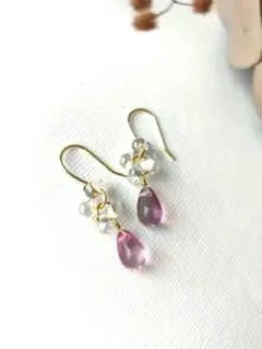 本日限定☆週末SALE♡チェコseries＊オーロラピンク×クリアオーロラ♡