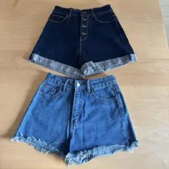 ⭐︎SALE⭐︎デニム　ショートパンツ　2つで700円