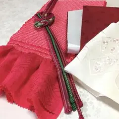 正絹✿お振袖 礼装用　帯締め・帯揚げ・重ね衿・半襟