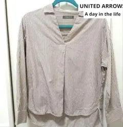 ユナイテッドアローズA day in the life長袖シャツ ストライプ