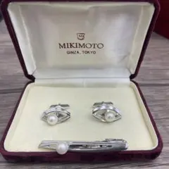 MIKIMOTO ミキモト パール ネクタイピン カフス セット K18刻印 - メルカリ