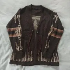 PENDLETON ネイティブ柄 ニットカーディガン ブラウンのサムネイル