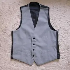 SUIT SELECT スーツ ベスト ジレ Y4サイズ ブラック リバーシブル