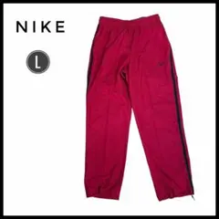 NIKE DRI-FIT ナイロンパンツ 赤 L トレーニング ジャージ　メンズのサムネイル