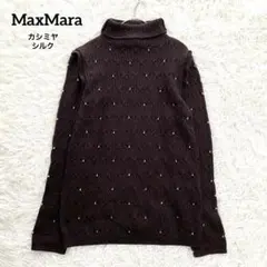 極美品✨マックスマーラ リブニット カシミヤ タートルネック セーター 黒 M 2025年最新】マックスマーラ セーターの人気アイテム - メルカリ