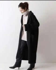 カシミヤ混 Spick&Span ダブルモッサ リバー フーディーコート - メルカリ