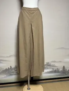 niko and... リネン風ベージュ ガウチョパンツ サイズM