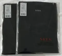 シーク【SEEK】VネックTシャツ（V首）Mサイズ2枚 ブラック
