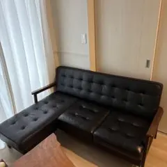 美品】IKEA Klippan 2人掛けソファ ブラック - メルカリ