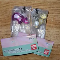 カラフルべこ　めじるしアクセサリー　ぱすてるからー　ピンク∕ホワイト　セットのサムネイル