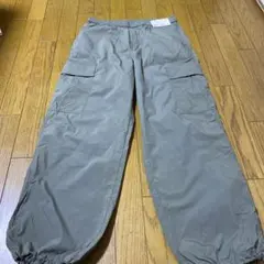 UNIQLO レディース カーゴパンツ L オリーブ