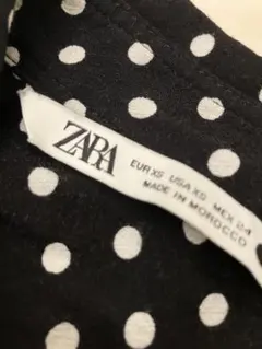 ZARA ドット柄 長袖シャツ ブラウス