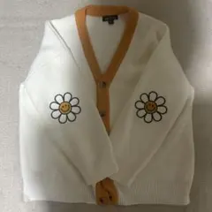 オレンジ カーディガン