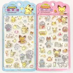【韓国限定】ポケピース ポケモン 3Dシール 2種セット