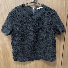 ZARA ブラックレース トップス S 美品