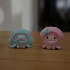 おふとんかぶりっこ　マイメロディとシナモロール フィギュアセット