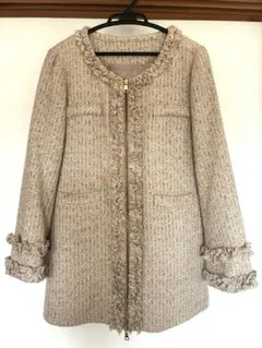☆お値下げ☆ツイードジャケット　ノーカラーコート