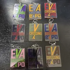@*n様 エヴァンゲリオン大博覧会 アクリルキーホルダー ロゴ コンプリート　全