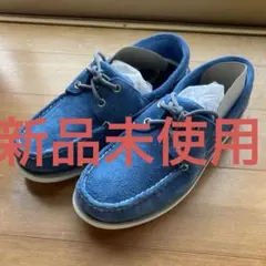 特価スタートvisvimビズビムHOCKNEY未使用ホックニー青9デッキシューズ 
