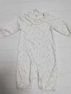 女の子ベビー　tete a tete 花柄ロンパース 80