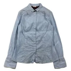BRUNELLO CUCINELLI リネンシャツ ストライプ シルク Lのサムネイル