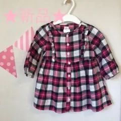 新品☆babygap チェック ワンピース 80 ザラベイビー next