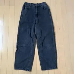 GLOBAL WORKダークグレー バギーパンツ