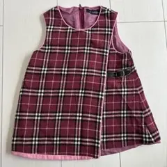 BURBERRY チェック柄 ジャンバースカート 80CM