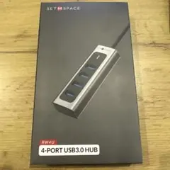 4-PORT USB3.0 HUB PC周辺機器 ハブ 高速転送 軽量 アルミ製