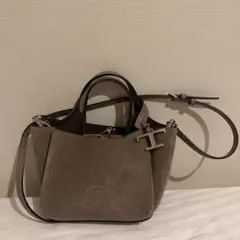 o73【極美品】トッズ Tタイムレス レザー ミニ 2wayショルダーバッグ