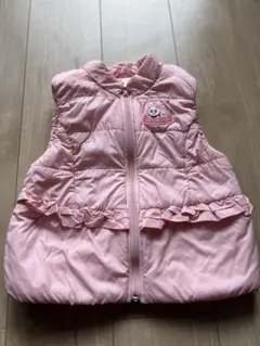 ミキハウス　ピンク 中綿ベスト