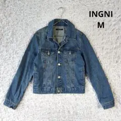 【イング】INGNI デニムジャケット　Ｇジャン　ブルー　定番　ショート丈　М