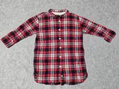 無印良品 フランネルシャツワンピース 110サイズ