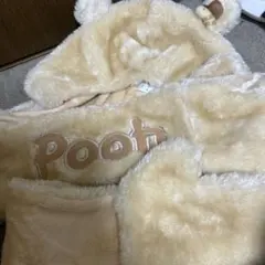 くまのプーさん ファンキャップ 帽子 マフラー　ディズニー