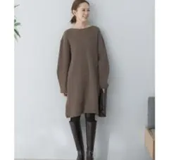 URBAN RESEARCH ROSSO 片畦ニットワンピース