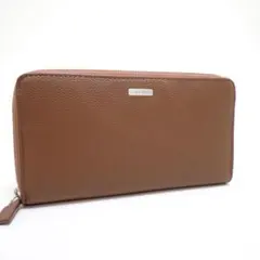AB541 カルバンクライン 79441 ラウンドファスナー 長財布 ブラウンのサムネイル