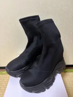 GRL 厚底 ソックスブーツ ブラックのサムネイル