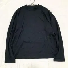 【無印良品】Tシャツ カットソー 綿混 クルーネック 長袖 シンプル L