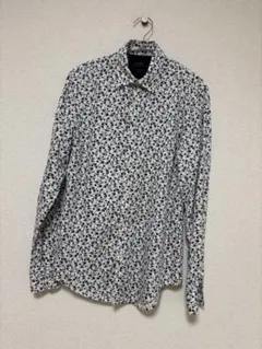 ZARA 花柄シャツ メンズ ホワイト系