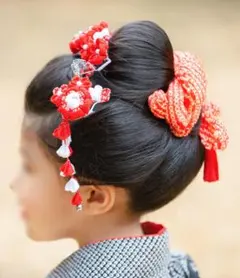 【Kco様専用】七五三 7歳髪飾り 勝山かんざし＋かのこ・ちんころ＋足袋